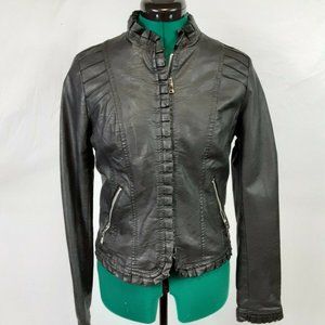Jou Jou Faux Leather Women's Jacket Size M